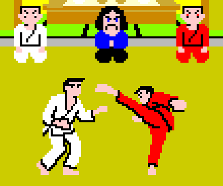 Jogos de luta dos anos 80. 